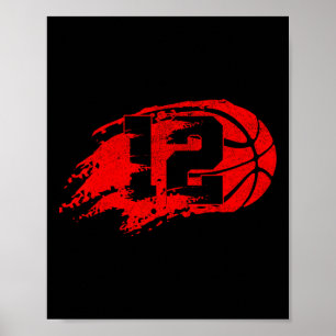 Affiche Basket-ball en détresse 12e 12 ans Anniversaire Pa