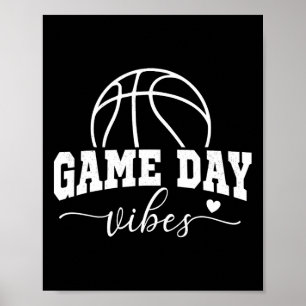 Affiche Basket-ball Jour Vibes Basketball Maman Jeu de vie