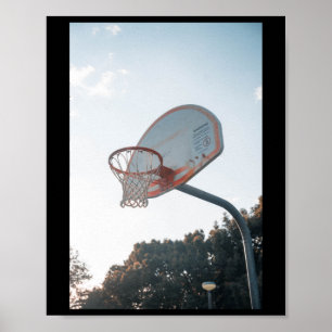 Affiche Basket-ball - lever du soleil