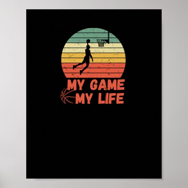 Affiche Basket-ball Mon jeu Ma vie (Devant)