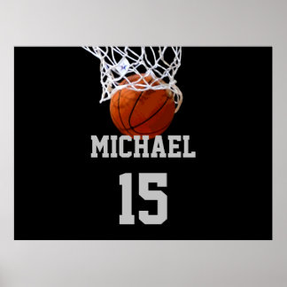 Affiche Basket-ball Votre nom