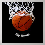 Affiche Basket-ball Votre nom<br><div class="desc">Images et oeuvres d'art du sport numérique - We Love Basketball - American Popular Sports</div>