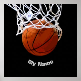 Affiche Basket-ball Votre nom