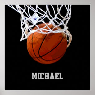 Affiche Basket-ball Votre nom