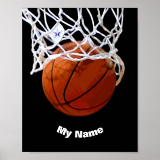 Affiche Basket-ball Votre nom Personnalisé