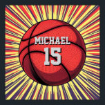 Affiche Basket-ball Votre nom Pop Art<br><div class="desc">Images et oeuvres d'art du sport numérique - We Love Basketball - American Popular Sports</div>