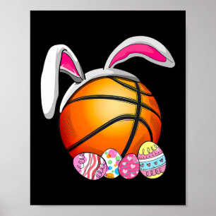 Affiche Basket Bunny OEufs de Pâques Enfants Garçon