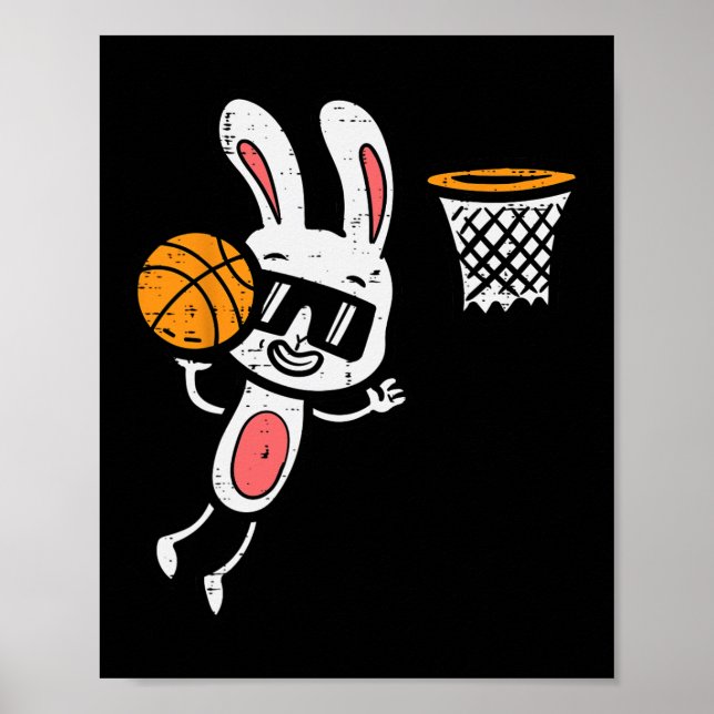 Affiche Basket de Pâques Basket Dunk Sports Garçons Enfant (Devant)
