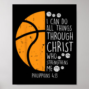 Affiche Basket Je Peux Faire Des Choses Bible Verse Dieu J