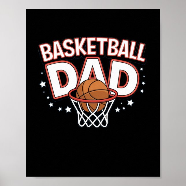 Affiche Basket papa Premium (Devant)