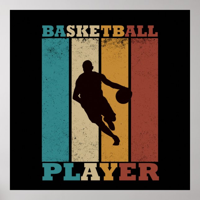 Affiche basket vintage (Devant)