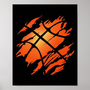Affiche Basketball américain Drapeau Sports Lover Athlète