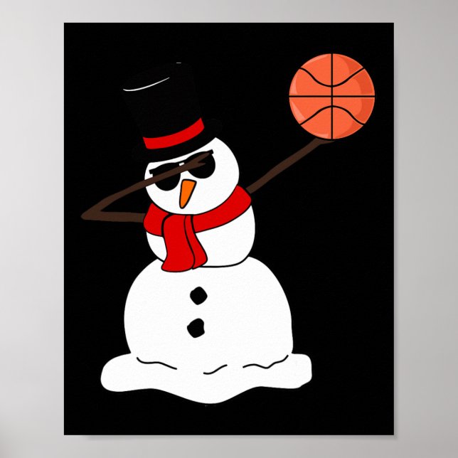 Affiche Basketball Basketball Snowman Light Basketto de No (Devant)