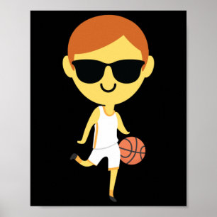 Affiche Basketball Boy Emoji 1