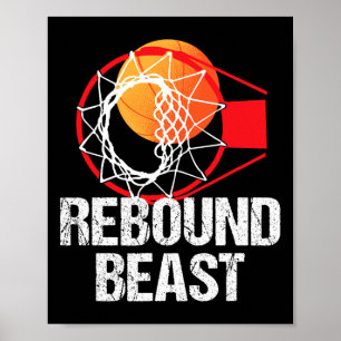 Affiche Basketball Court Amusement Rebound Beast Player Ca