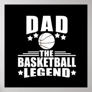 Affiche basketball dad the legend