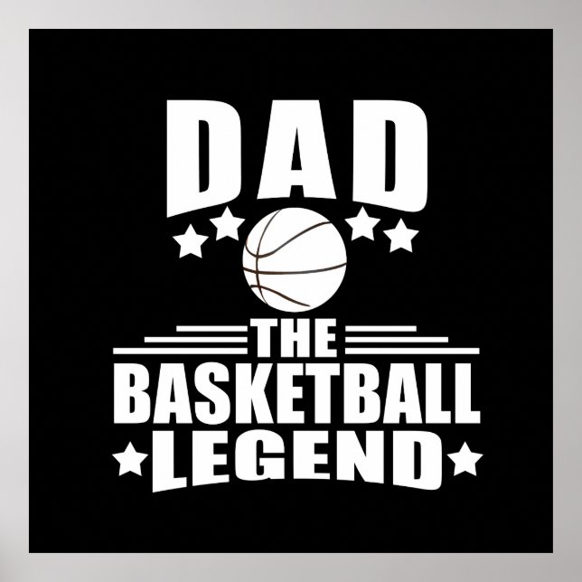 Affiche basketball dad the legend (Devant)