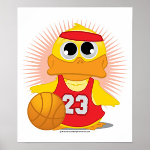 Affiche Basketball Duck
