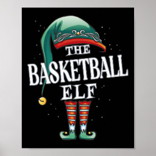 Affiche Basketball Elf Christmas Group Jeu de Pyjama de No