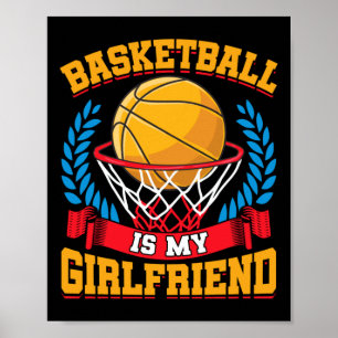 Affiche Basketball Est Ma Petite Amie Joueurs De Basketbal