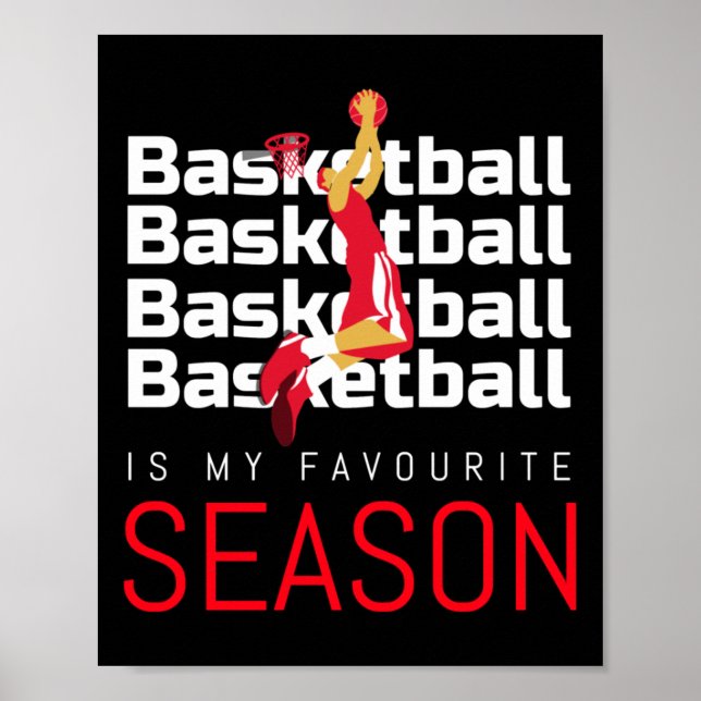 Affiche Basketball Est Ma Saison Favorite Dunk (Devant)