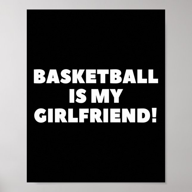 Affiche Basketball Est Mon Ami Basketball Cadeau (Devant)