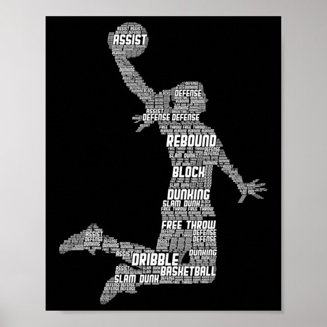 Affiche Basketball Fille Filles Enfants Filles (Devant)
