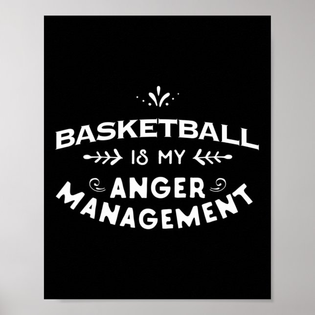 Affiche Basketball Fun Basketball Est Ma Gestion De La Col (Devant)