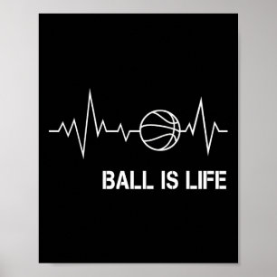 Affiche Basketball Hearbeat Big Balls My Life Baller Play