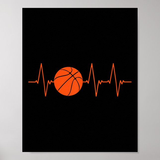 Affiche Basketball Heartbeat Ball (Devant)