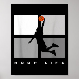 Affiche Basketball Hoop Life Hommes Garçons Fun Basketball