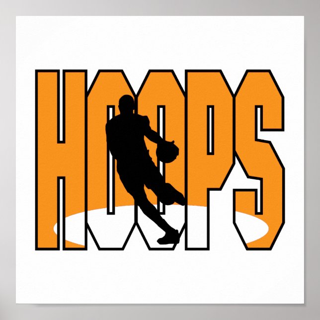 Affiche basketball hoops design (Devant)