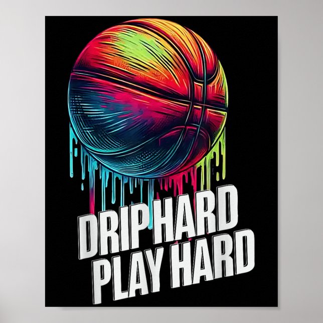 Affiche Basketball Ice Cream Driam Pour Garçons Filles Jeu (Devant)