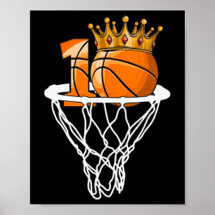 Affiche Basketball Joyeux 10e anniversaire Boy Bball 10 an