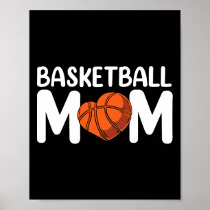 Affiche Basketball Maman Coach Joueur Match Équipe Mère Mo
