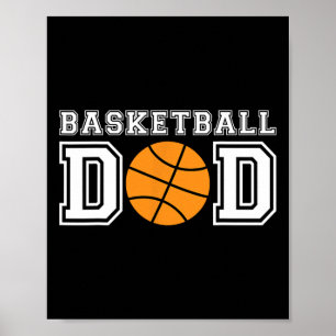 Affiche Basketball Papa Basketball Cadeau Pour Père Basket