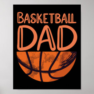 Affiche Basketball Papa - Joueur de basket