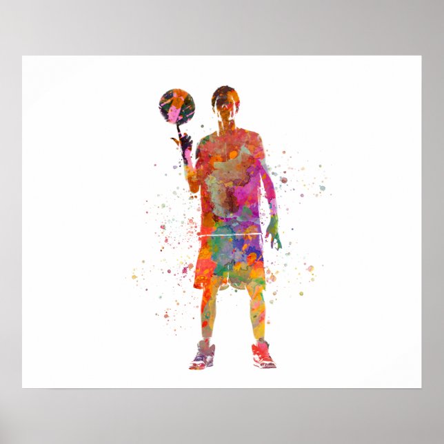 Affiche Basketball player (Devant)