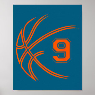 Affiche Basketball pour 9 ans pour garçons enfants pour 9è
