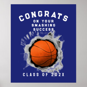 Affiche Basketball Senior Night Graduation