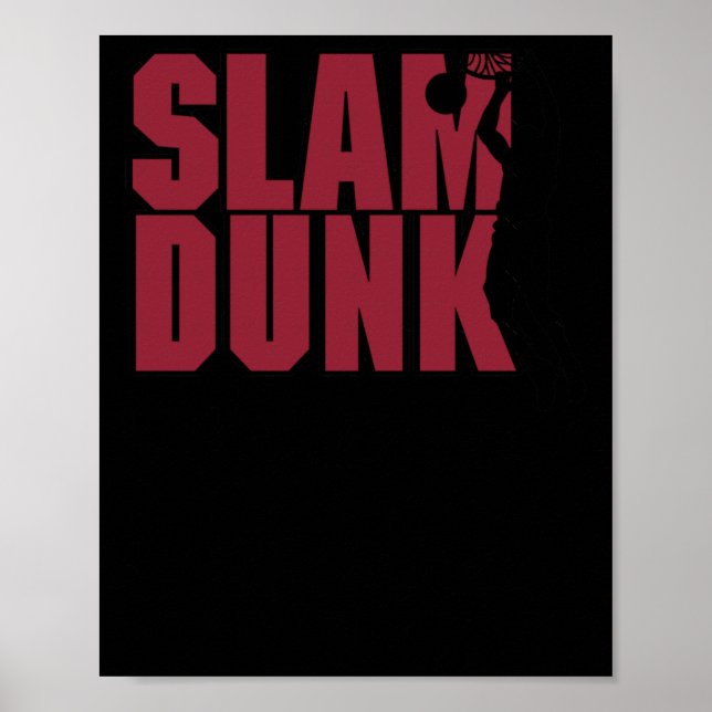 Affiche Basketball Slam Dunk (Devant)