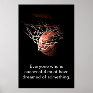 Affiche Basketball Success Dream Motivational Inspiration