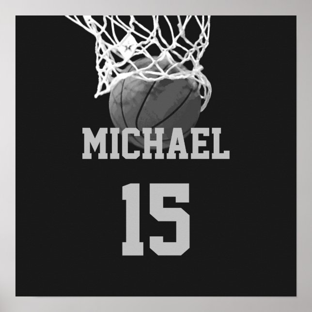 Affiche Basketball Votre Nom (Devant)