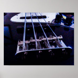 Affiche Bass Guitar Abstract