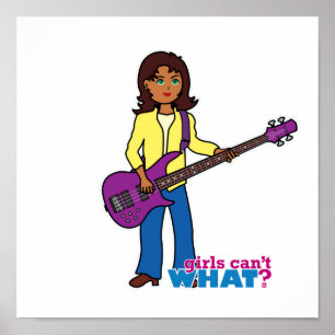 Affiche Bass Guitar Girl
