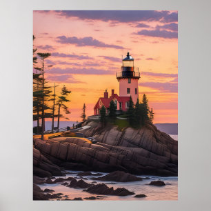 Affiche Bass Harbour Head Lighthouse Sunrise