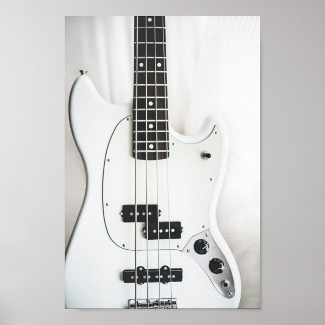 Affiche Basse Guitare - Noir & Blanc (Devant)