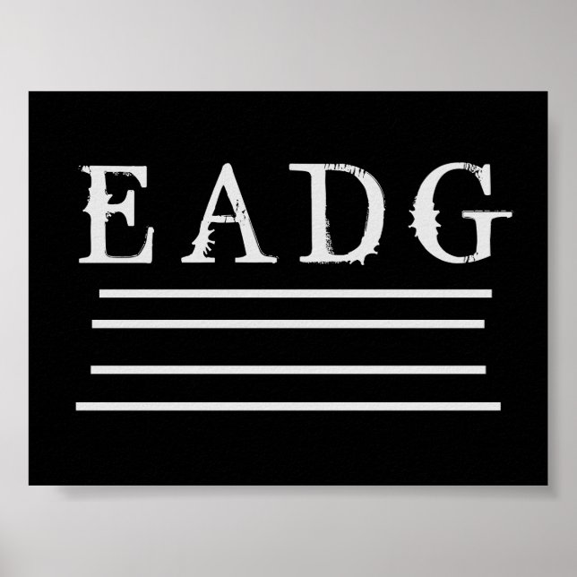 Affiche Basse réglée (Devant)