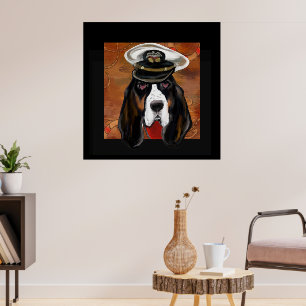 AFFICHE BASSETHOUND