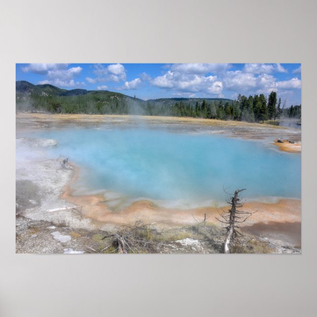 Affiche Bassin Black Diamond, parc national de Yellowstone (Devant)